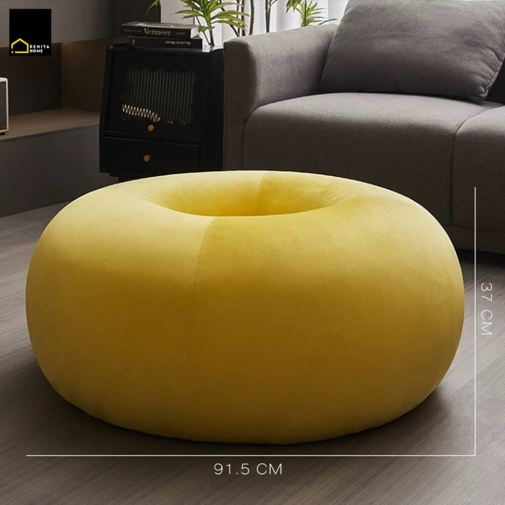 เก้าอี้สตูล RENITA HOME รุ่น DONUT STOOL สีเหลือง